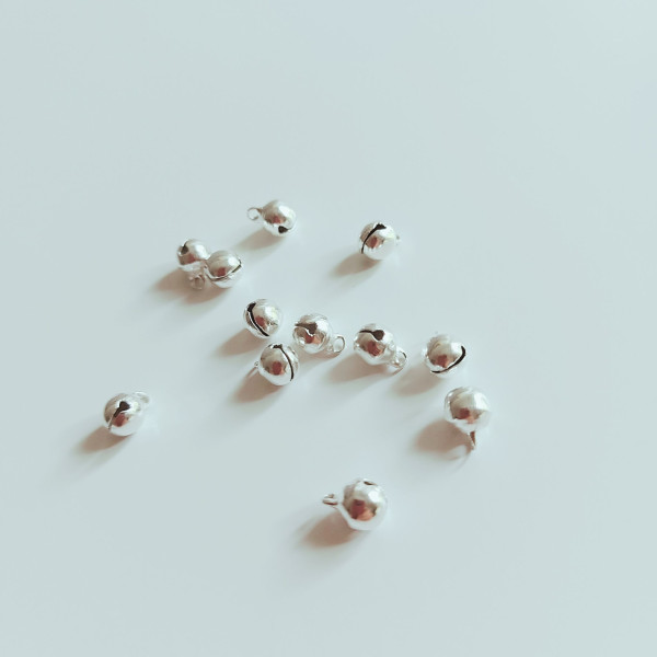 Silver Bells - 6 mm diameter